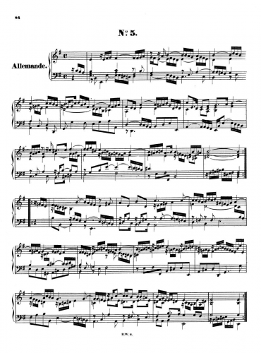 Handel - Suite in E minor - Score