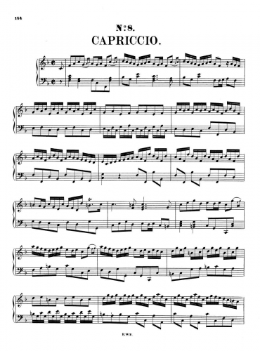 Handel - Capriccio in F major - Score