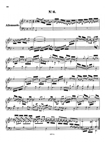 Handel - Suite in G minor, HWV 439 - Score