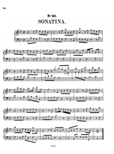 Handel - Sonatina in B-flat major - Score