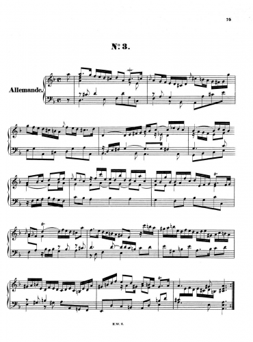 Handel - Suite in D minor, HWV 436 - Score