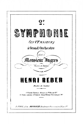 Reber - Symphony No. 2 - Score