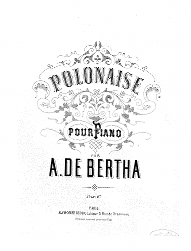 Bertha - Polonaise - Score