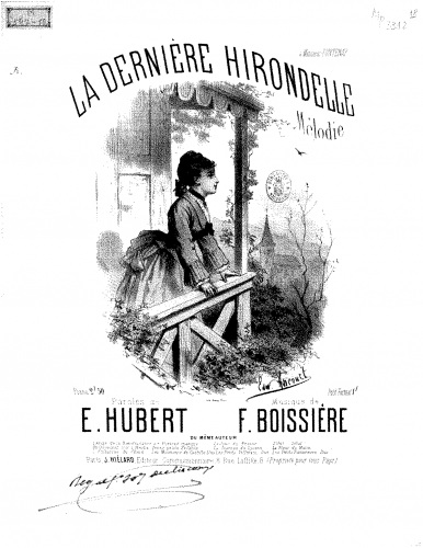 Boissière - La dernière hirondelle - Score