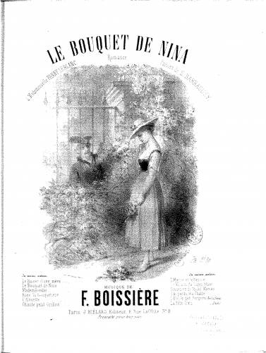 Boissière - Le bouquet de Nina - Score