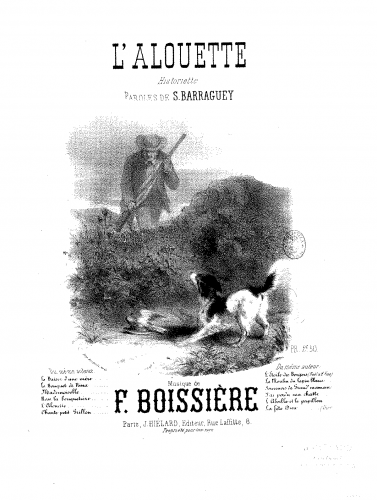 Boissière - L'alouette - Score