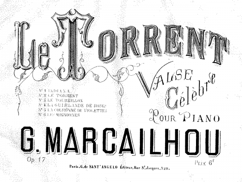 Marcailhou - Le Torrent  valse - complete score