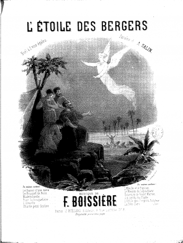 Boissière - L'étoile des bergers - Score