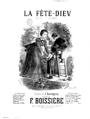 Boissière - La Fête-Dieu - Score