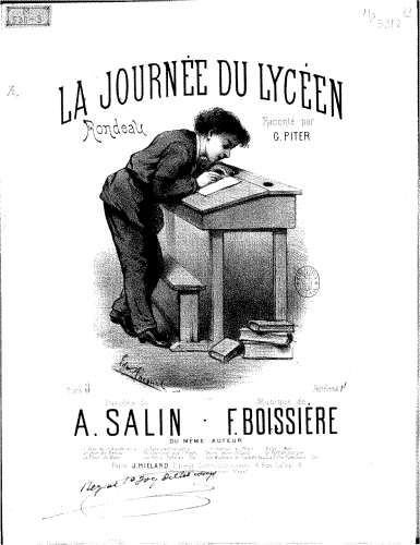 Boissière - La journée du lycéen [La journée d'un lycéen] - Score