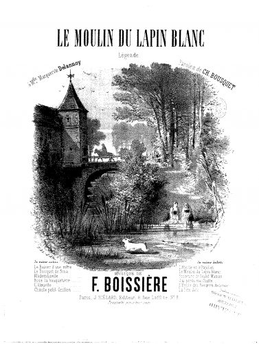 Boissière - Le moulin du lapin blanc - Score