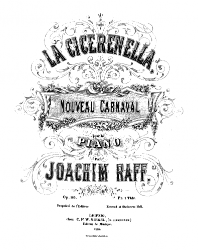Raff - La Cicerenella - Score