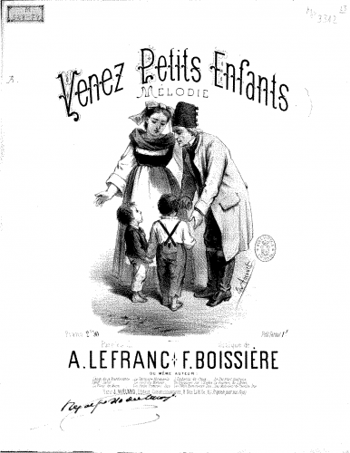 Boissière - Venez petits enfants - Score
