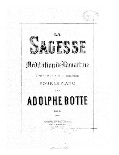 Botte - La sagesse - Score