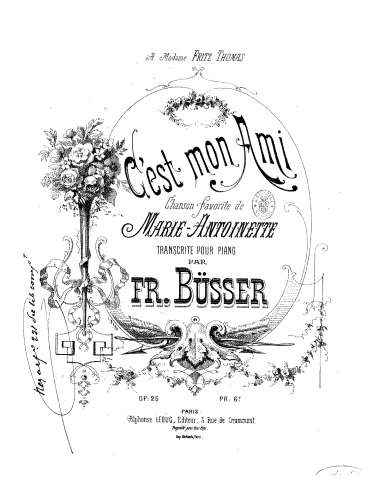 Büsser - C'est mon ami - Score