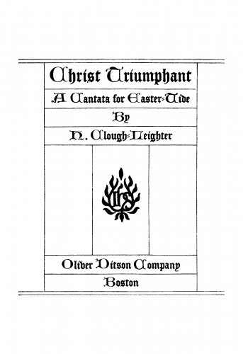 Clough-Leighter - Christ Triumphant - Score