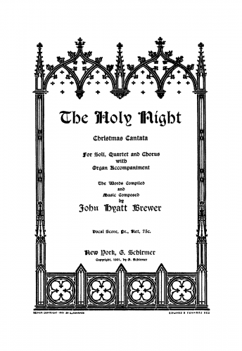 Brewer - The Holy Night - Score
