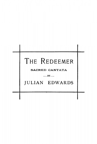 Edwards - The Redeemer - Vocal Score - Score