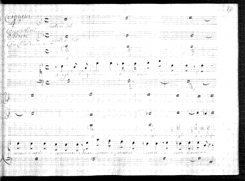 Conti - Vaghi augelletti che d'amor formate - Score