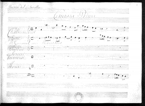 Conti - Lontananza dell'amato - Score
