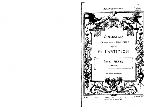 Pierné - Album Pour Mes Petits Amis, Op. 14 - Pastorale (No. 1) For Flute, Oboe, Clarinet, Bassoon and Horn (Composer)