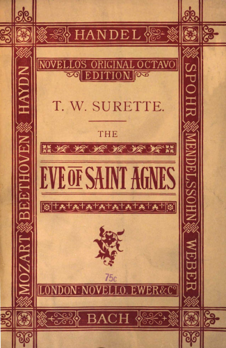 Surette - The Eve of Saint Agnes - Vocal Score - Score