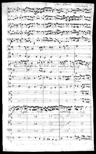 Erlebach - Herr wer ist dir gleich unter den Göttern - Score
