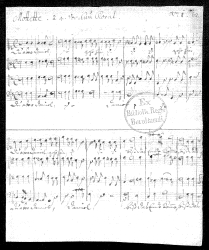 Anonymous - Du aber Daniel gehe hin, D-B: Mus.ms. 30282 - Score