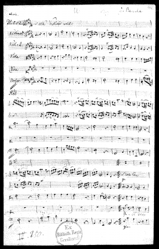 Benda - Jesu deine heil'gen Lehren zu bewahren, L.566 - Score