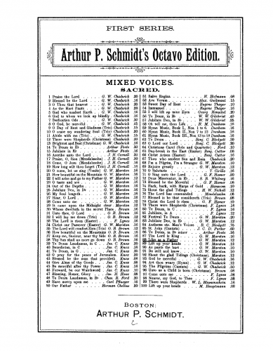 Marston - Like as a Father - Vocal score