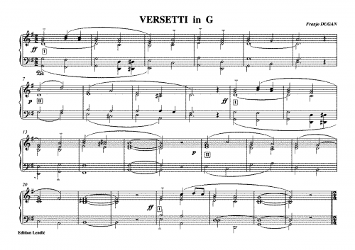 Dugan - Prelude in G major - Score