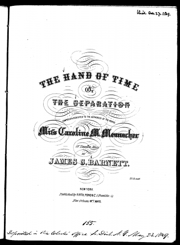Barnett - The Hand of Time - Score
