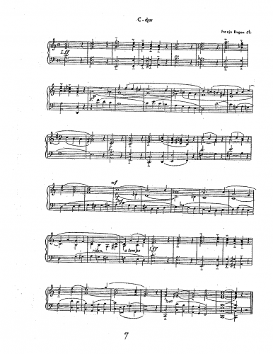 Dugan - Six Preludes for Organ - Score