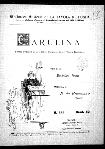 De Crescenzo - Carulina - Score