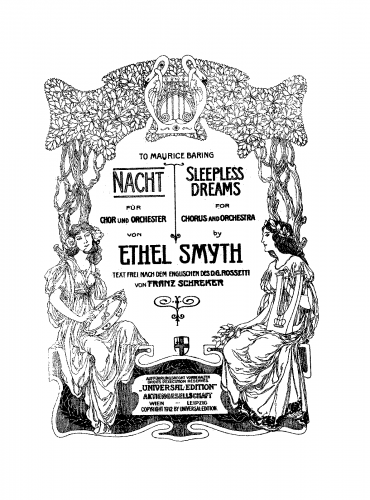 Smyth - Sleepless Dreams - Vocal Score