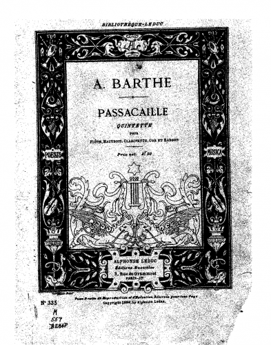 Barthe - Passacaille