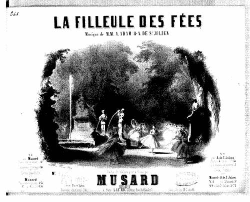 Adam - La Filleule des Fées - Selections For Piano solo (Musard) - Suite de Valses