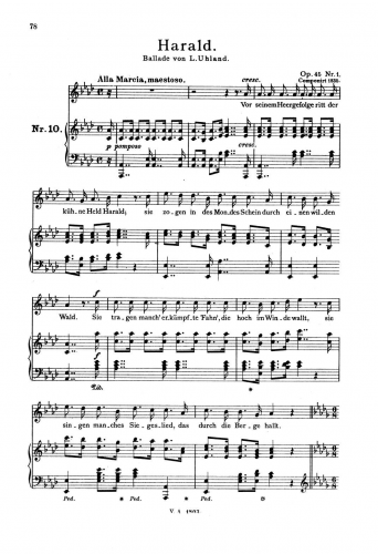 Loewe - 2 Balladen, Op. 45 - No. 1 Harald 