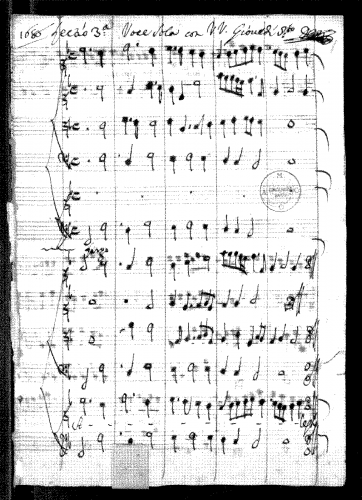 Caresana - Lamentazione per il Giovedì Santo Lectio 3 1686 - Score