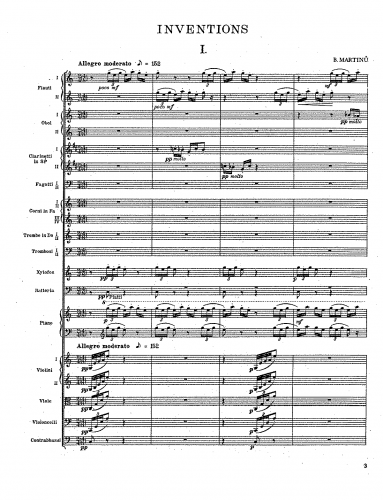 Martin? - Inventions - Complete Orchestral Score