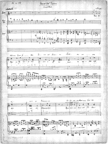Fabricius - Davids 126th Psalme - Organ score