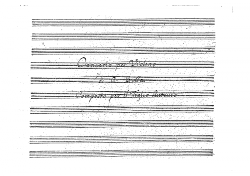 Rolla - Violin Concerto, BI 510 - Solo Violin