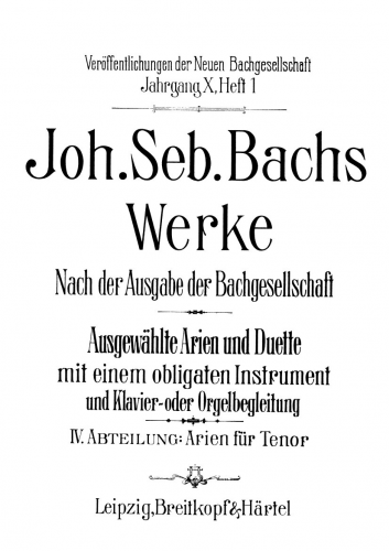 Bach - Ich bin ein guter Hirt - Tenor Aria "Seht, was die Liebe tut" (No. 3) For Tenor, Violin or Viola and Keyboard (Mandyczewski) - Viola Part