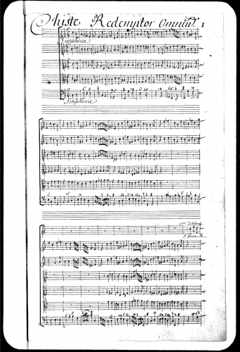 Lalande - Christe redemptor omnium, grand motet - Score
