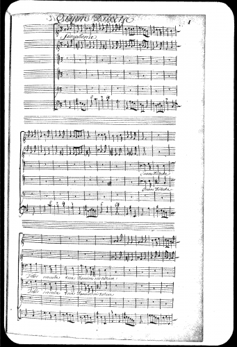 Lalande - Quam Dilecta Tabernacula Tua - Score