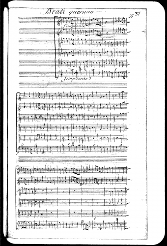 Lalande - Beati quorum, Grand Motet - Score