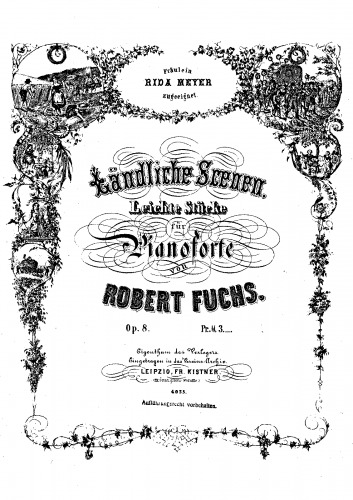 Fuchs - Ländliche Szenen, Op. 8 - Score