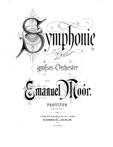 Moór - Symphony No. 2 - Score
