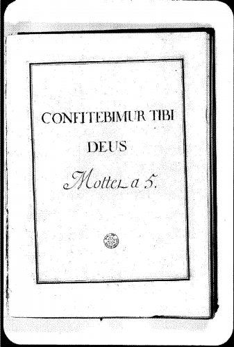 Lalande - Confitebimur tibi Deus, grand motet - Score