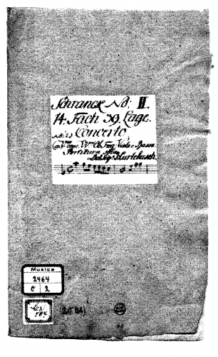 Hurlebusch - Violin Concerto in A minor - Score